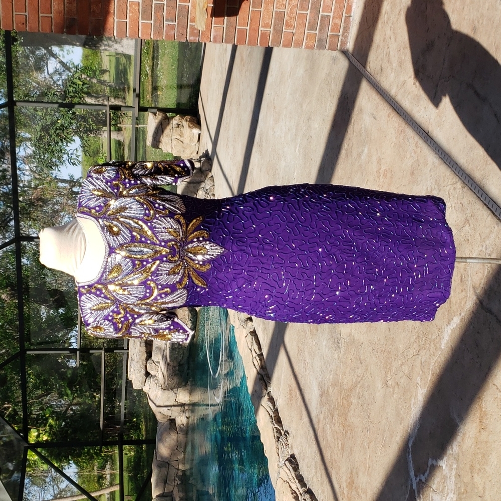Stunning beaded evening dress